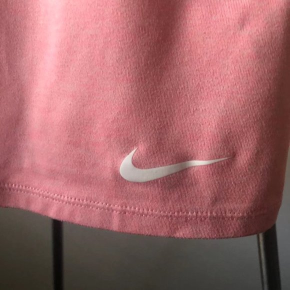 Nike Scoop Neck Dri-Fit Running Short Sleeve Top in Pink Size M - Picture 4 of 5
